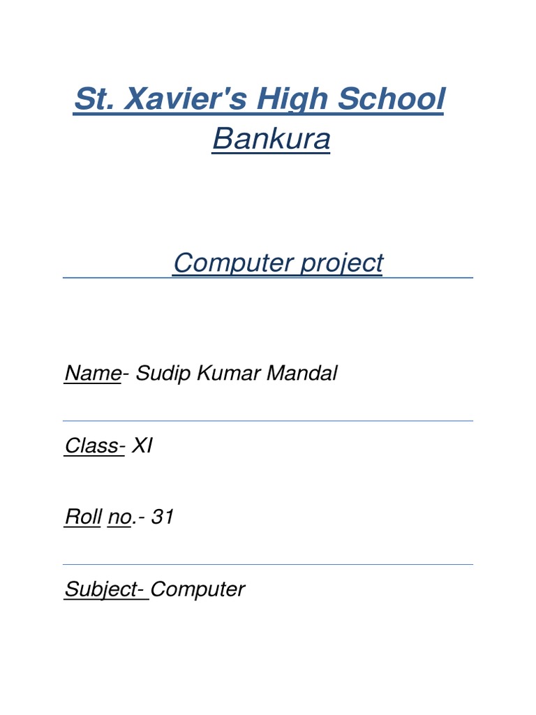 Su Dip Kumar | PDF | Computer Programming | Areas Of Computer Science