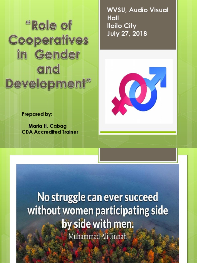 GAD Implementation in Cooperatives | PDF | Gender | Gender Studies