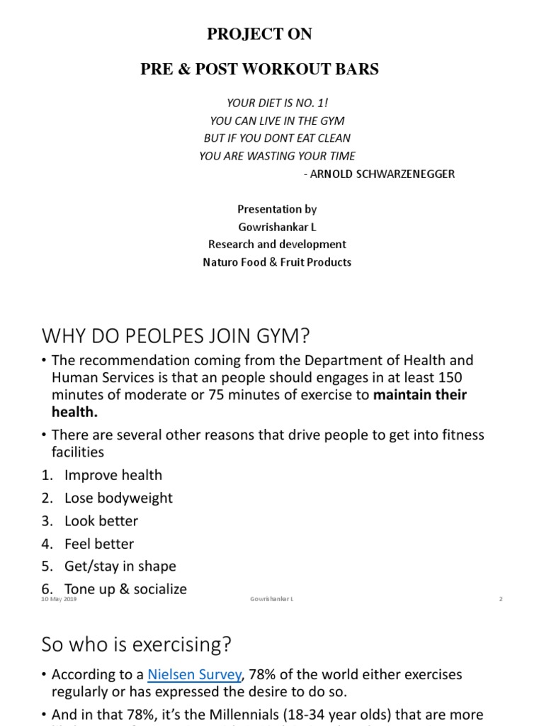 Presentation Pre & Post Workout Bars Updated PDF Nutrients Fat