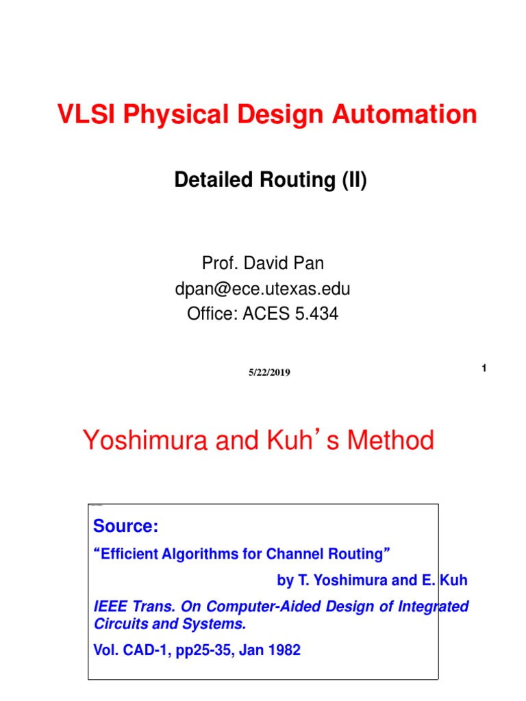 VLSI Routing Techniques Overview | PDF | Algorithms And Data Structures ...