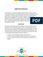 Word Search Packets PDF