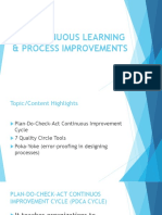 Continuous Learning & Process Improvement Techniques