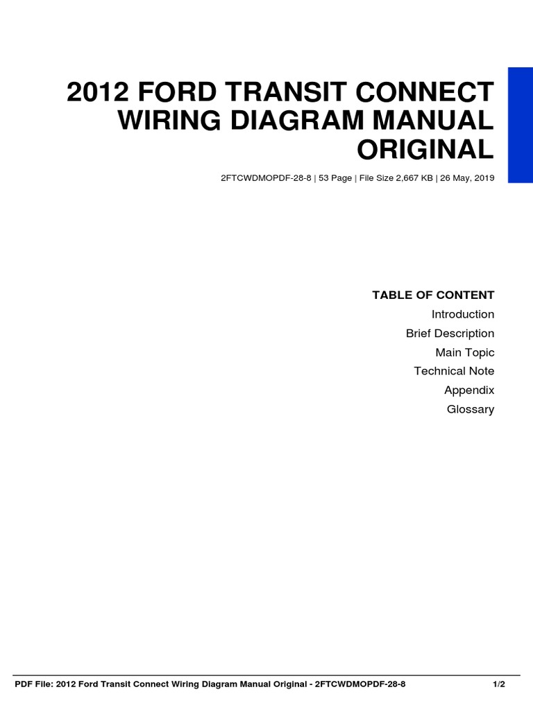 Wiring Diagram For Ford Transit Connect from imgv2-1-f.scribdassets.com