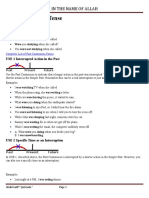 Past Continuous Tense Form and Uses