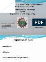 STUDY OF DIFFERENT LOADING CONDITIONS ON BRIDGE SUPERSTRUCTURE