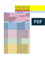 Tentative Course List (July - Dec 2019)