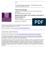 World Archaeology: To Cite This Article: Marijke Van Der Veen (2005) : Gardens and Fields: The Intensity and Scale of Food