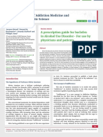  A prescription guide for baclofen in Alcohol Use Disorder- For use by physicians and patients 