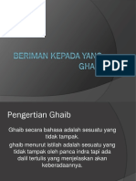 Beriman Kepada Yang Ghaib