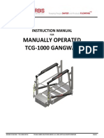 Manually Operated Tcg-1000 Gangway: Instruction Manual