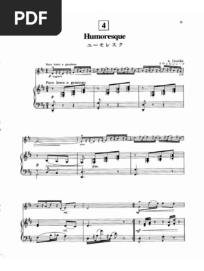 Humoresque Violin Piano