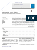 Hemostatic Derangement in DHF