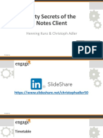 Engage 2019 Workshop - Dirty Secrets of The Notes Client