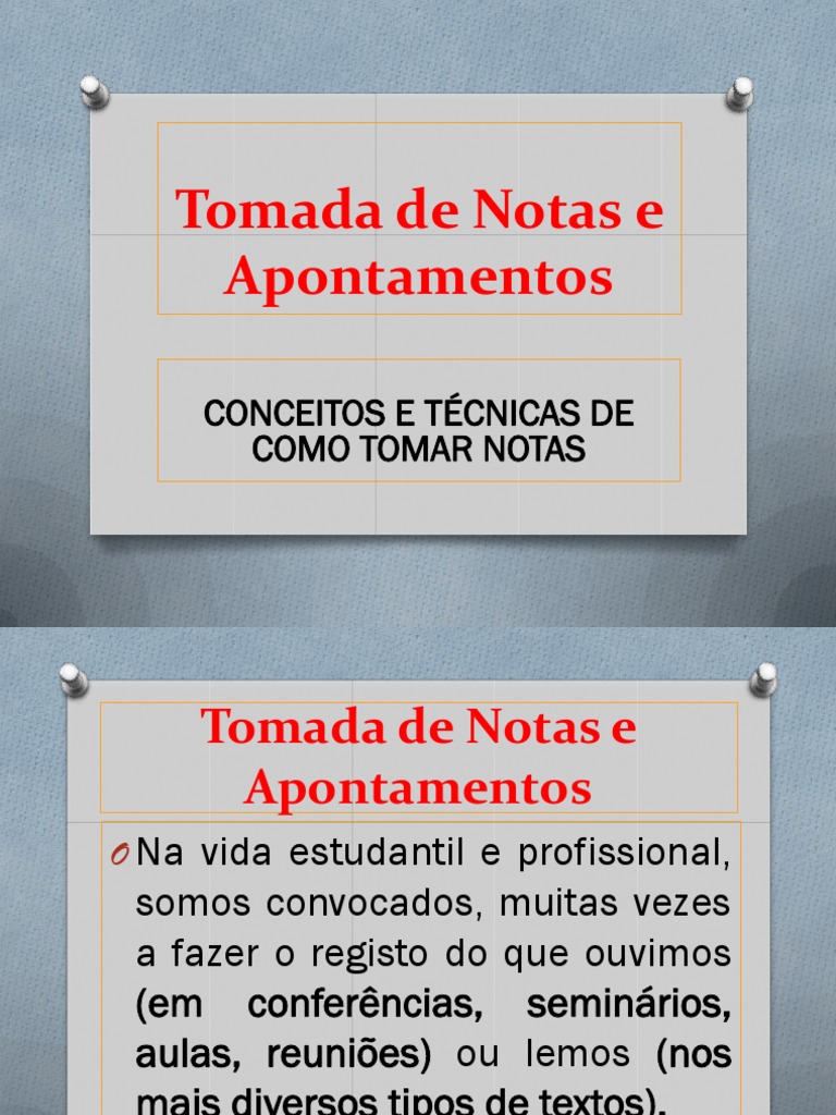 AULA-4-Tomada de Notas e Apontamentos-2018 PDF | PDF | Discurso ...