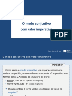 Verbos - Modo Conjuntivo Com Valor Imperativo