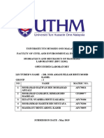 Open Ended Hydraulic Report