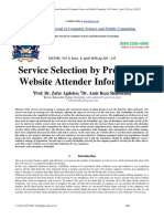 Service Selection by Predicting Website Attender Information