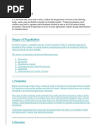 Why Negotiate?: Stages of Negotiation