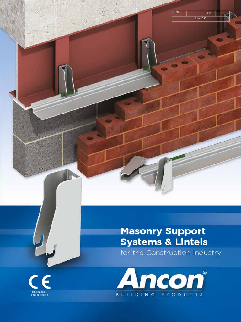 Masonry Support Systems and Lintels PDF | PDF | Screw | Masonry