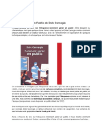 Comment Parler en Public de Dale Carnegie