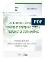 Las actuaciones farmacéuticas estatales en el campo del control y fiscalización de drogas de abuso