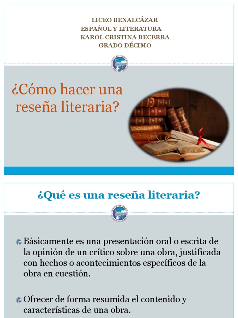 Cómo hacer una reseña literaria | PDF | Autor | Libros