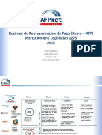 Régimen de Reprogramación de Pago (Repro - AFP) Marco Decreto Legislativo 1275 2017