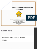 II - Kecelakaan Akibat Kerja (KAK)