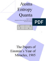 Atoms Entropy Quanta: Department of History and Philosophy of Science University of Pittsburgh