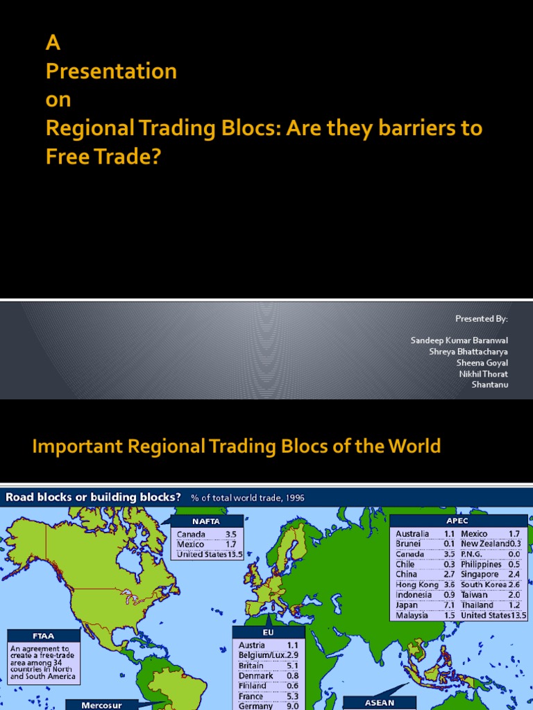 Regional Trading Blocs-Are They Barriers To Free Trade? | PDF | Free ...