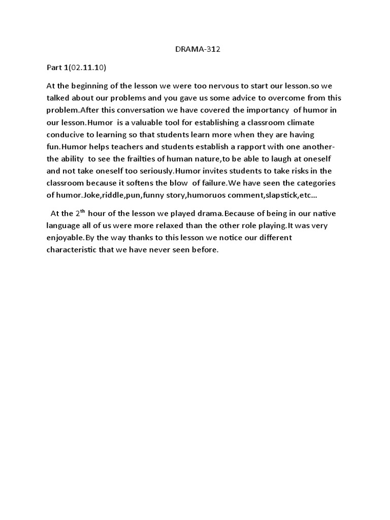 Importance of Humor in Classroom Learning | PDF