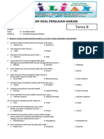 Soal Tematik Kelas 1 SD Tema 8 Subtema 1 Peristiwa Siang Dan Malam Dilengkapi Kunci Jawaban - Bimbel Brilian PDF