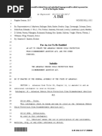 Arkansas Act 45 - Unborn Child Protection From Dismemberment Abortion Act