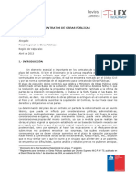 LEX - Fiscalía MOP, El Plazo en Los Contratos de Obras Públicas PDF