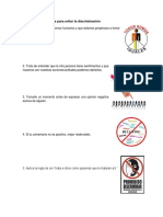 Acciones para Evitar La Discriminacion