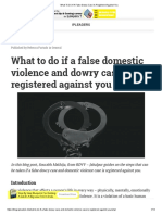 What To Do If A False Dowry Case Is Registered Against You