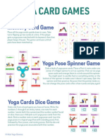 Yoga Card Games Poster