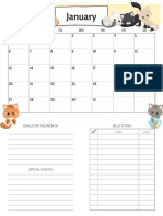 2019 Catcalendar Yellow PDF