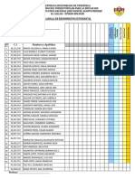 Planilla de Rendimiento Estudiantil 4to Año 2018-2019