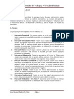 Temario de Derecho Del Trabajo y Derecho Procesal Del Trabajo Parte I