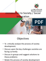 CH 1 - Introduction To Society - Social Integration