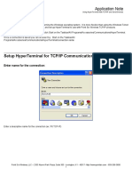 AppNote - Using Hyperterminal With TCP-IP and Serial Devices