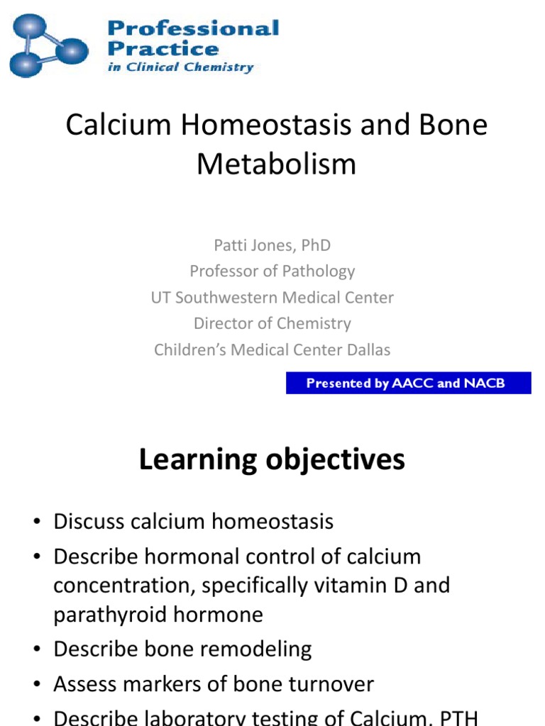 Calcium Homeostasis and Bone Health | PDF | Vitamin D | Bone