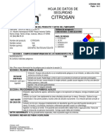 CITROSAN HDS hoja de datos de seguridad