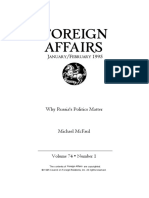 1995 Why Russia's Politics Matter - Michael McFaul