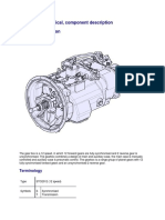 Gearbox, Mechanical, Component Description For UD TRUCKS GWE370