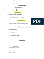 Fórmulas estatísticas e probabilísticas