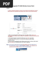 How To Upgrade TP-LINK Wireless Access Point (Tplinkap - Net Version) PDF