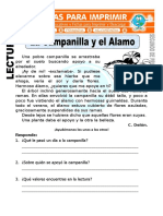 Ficha de La Campanilla y El Alamo para Segundo de Primaria