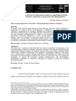 Intervenção No Processo Ensino e Aprendizagem de Historia